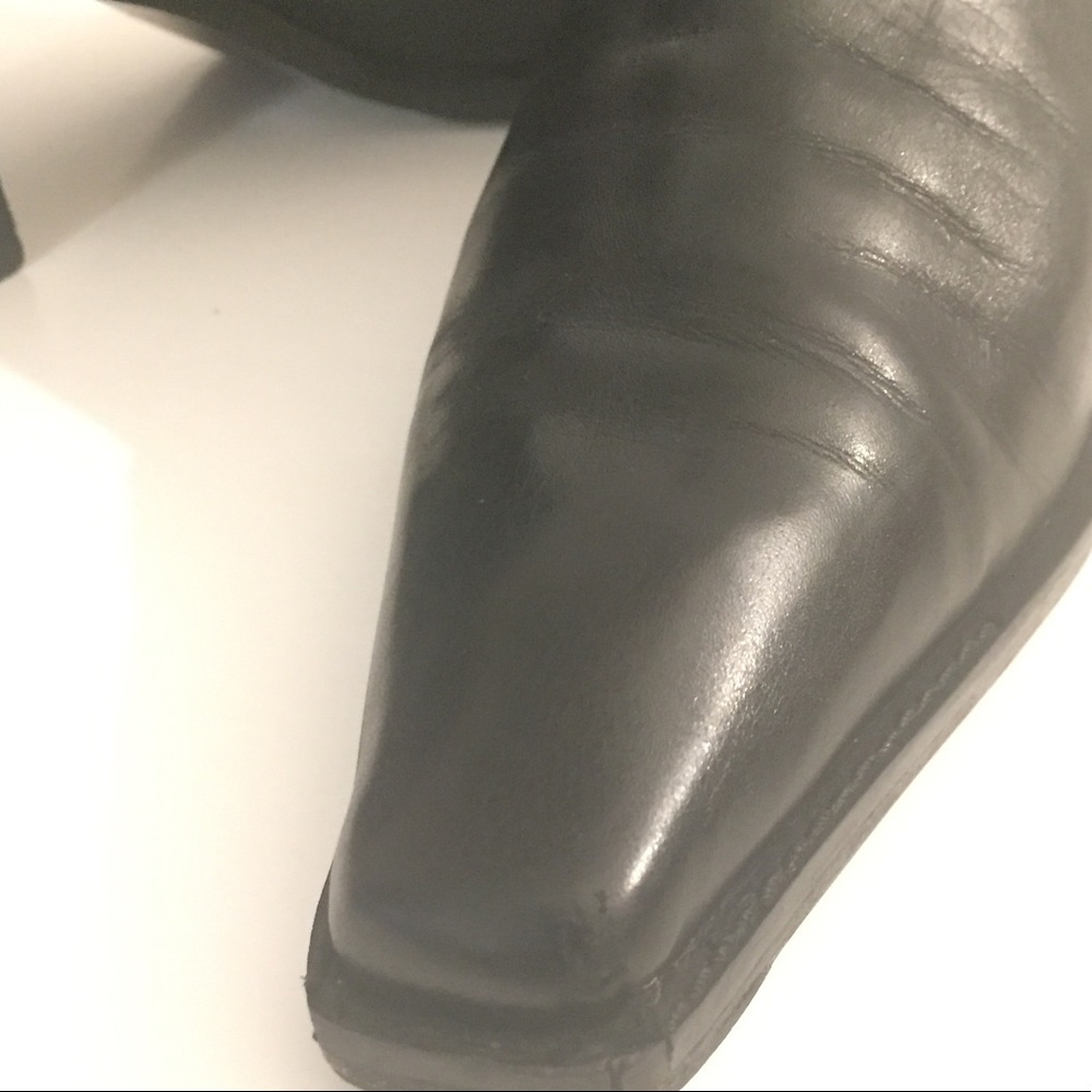 Stuart Weitzman Leather Ankle Boot W Block Heel - image 5